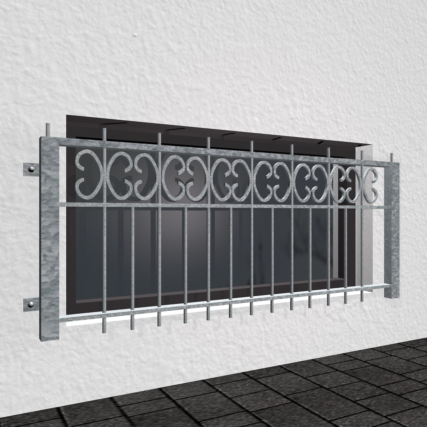 Grille de sécurité Fenêtre - Fer Forgé / Vendu par mètre N°1