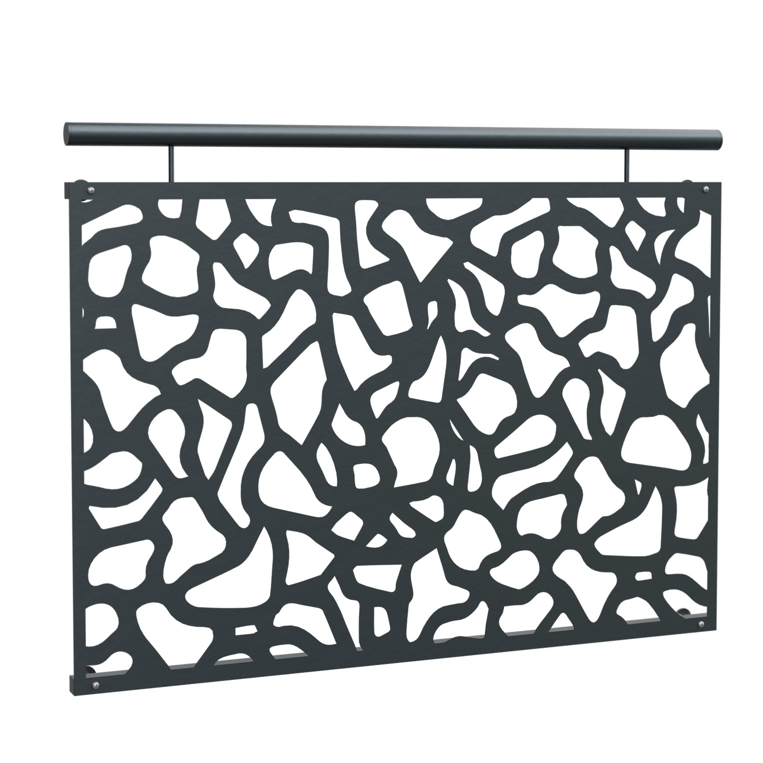 Balcon à la française en acier galvanisé plaque design Abstract 2