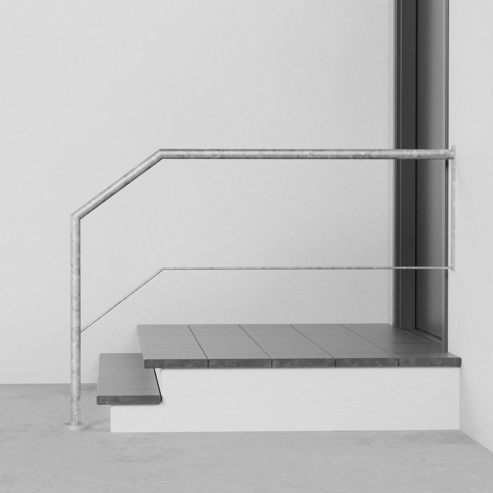 Balustrade d’escalier en acier galvanisé WT-CL 1-3 entretoises transversales 