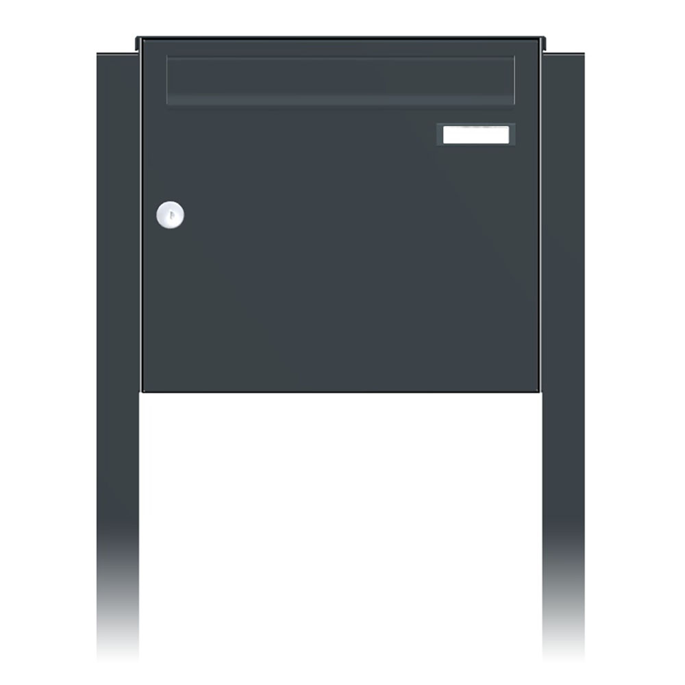 Briefkastenanlage | Freistehend | 1-fach | Senkrecht | Farbe