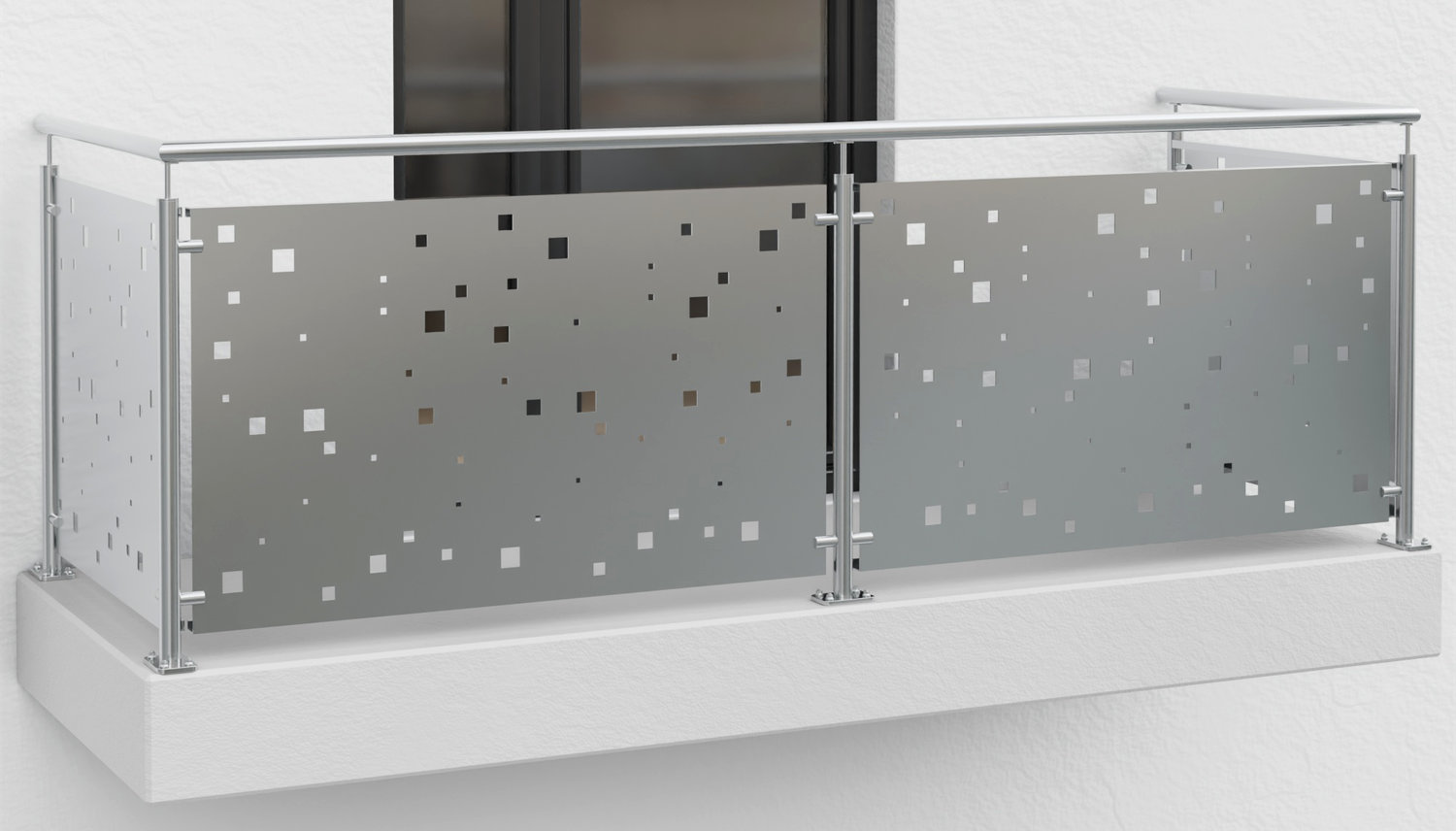 Revêtement de balcon en acier inoxydable QE